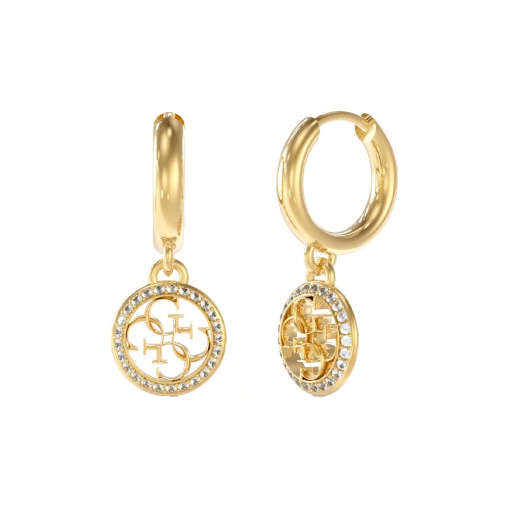 Picture of Guess Gold Drop Earrings For Women JUBE02135JWYGT/U