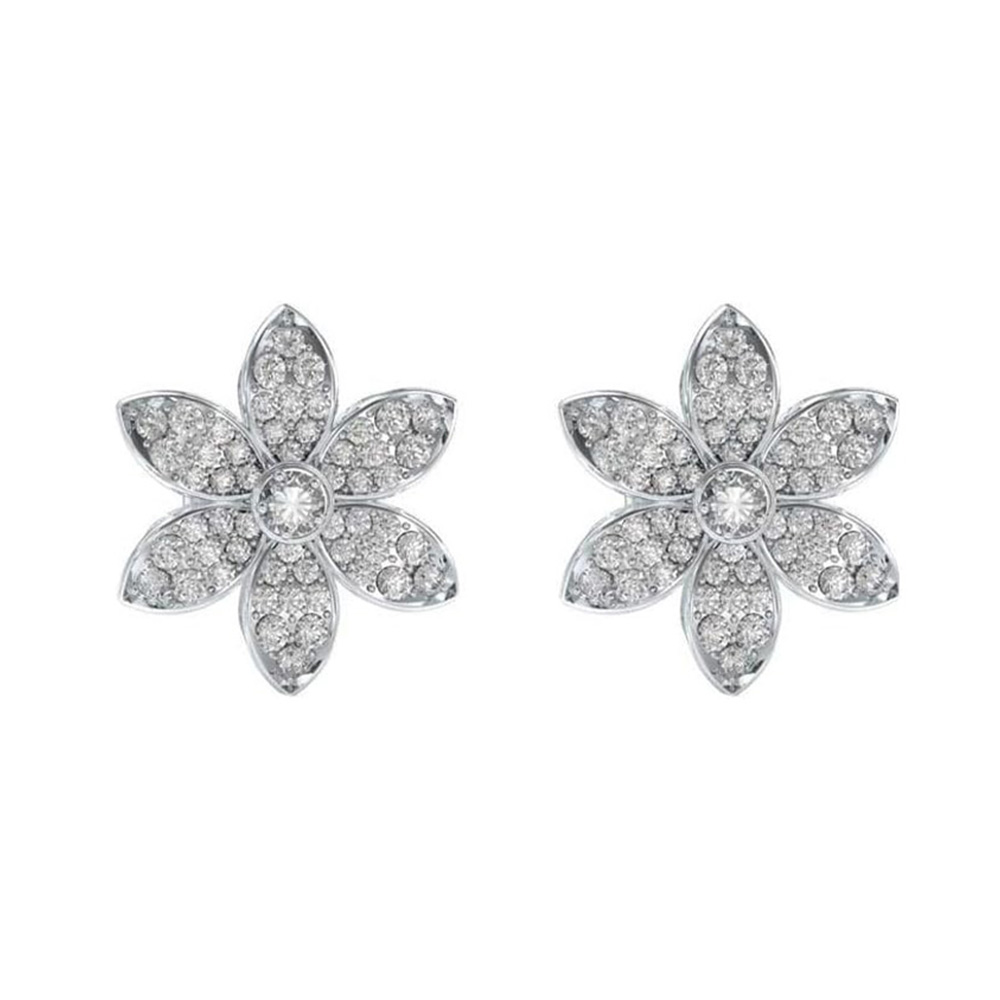 Picture of Guess White Lotus Earrings For Women JUBE04145JWRHT/U