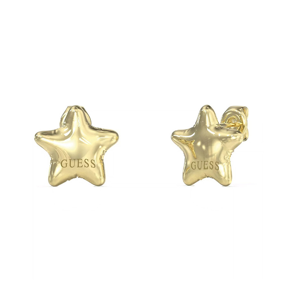 Picture of Guess Iconique Gold Star Earrings For Women JUBE05547JWYGT/U