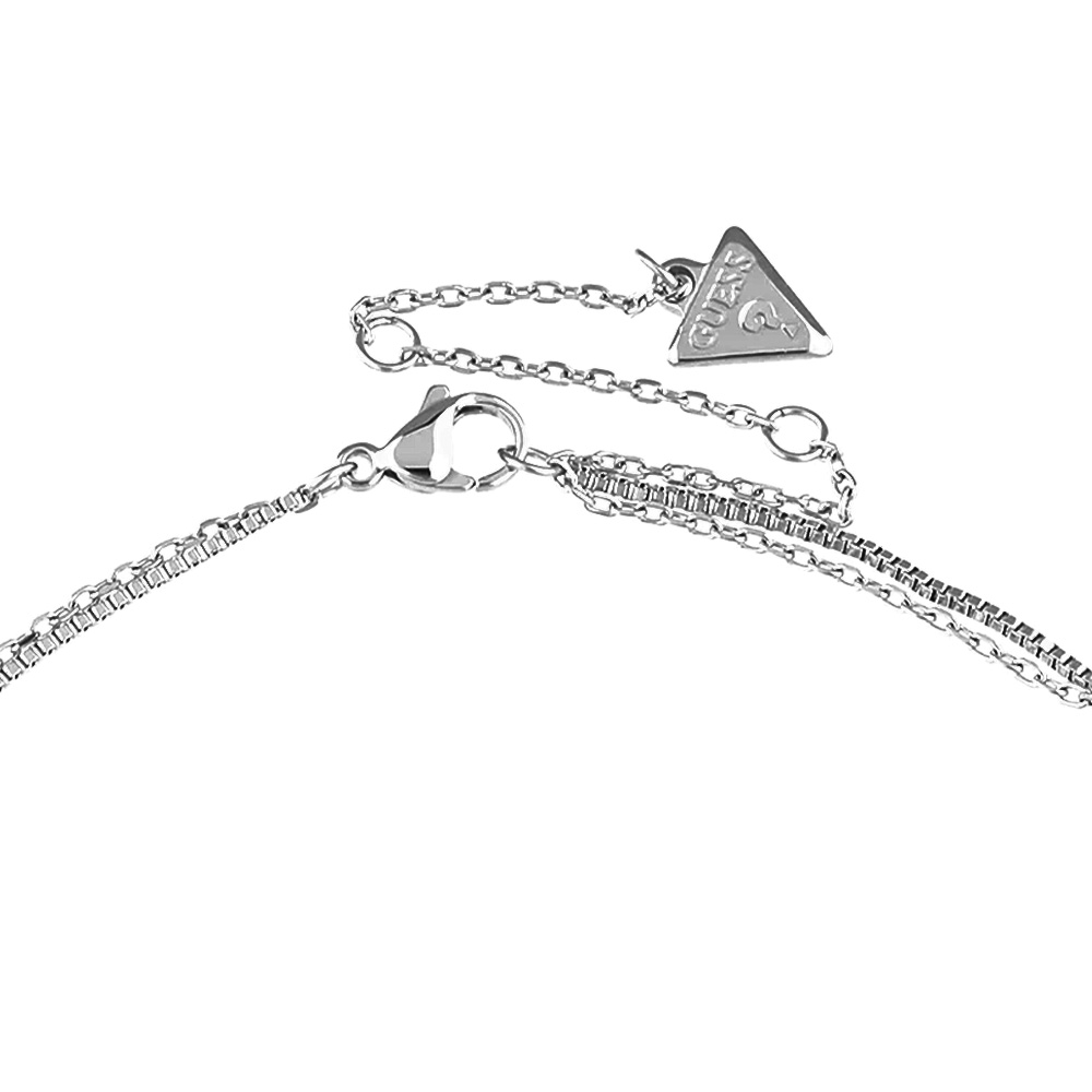 Picture of Guess Two Hearts Silver Double Heart Necklace For Women JUBN05026JWRHT/U