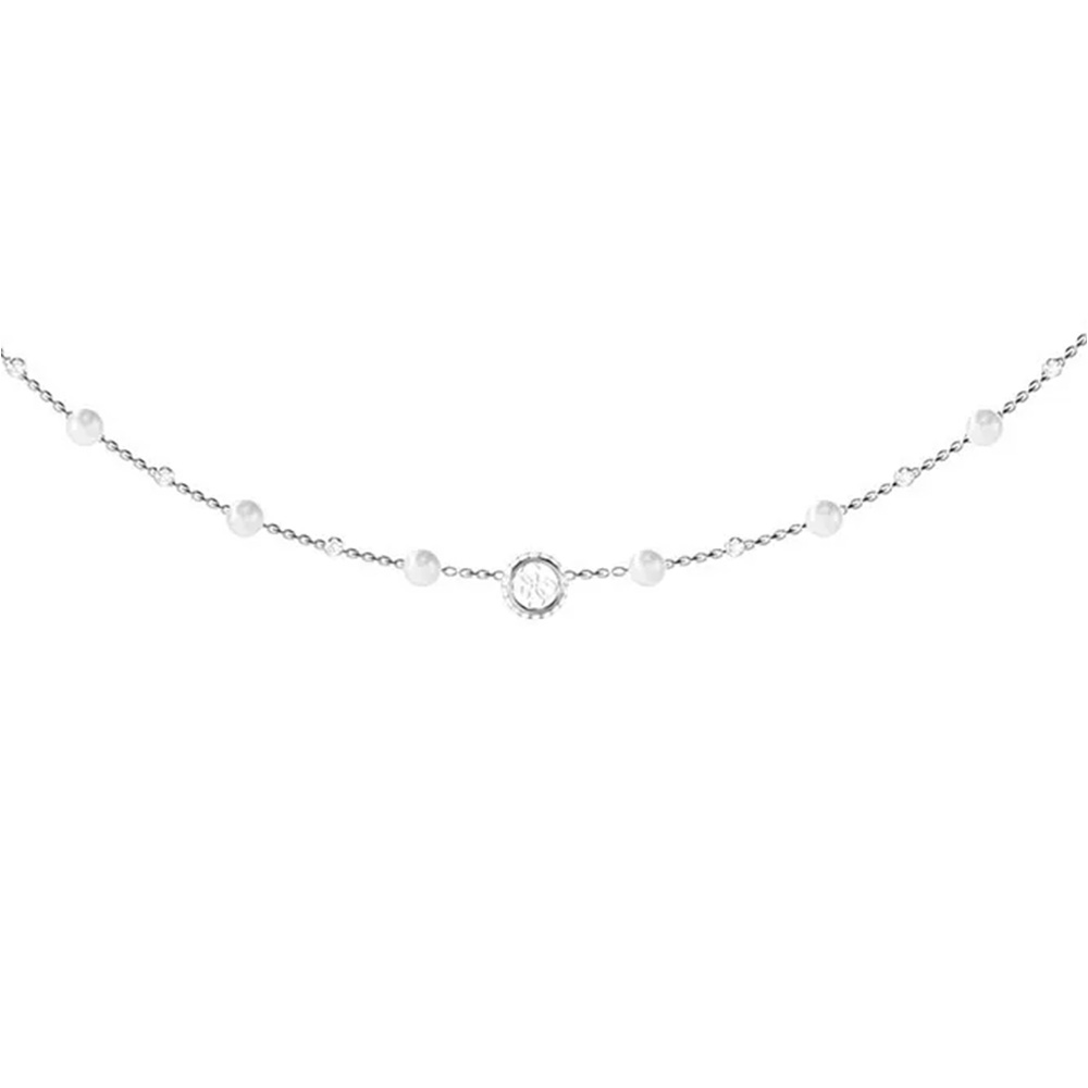 Picture of Guess Tiny Pearly Silver Pearl Necklace For Women JUBN05515JWRHT/U