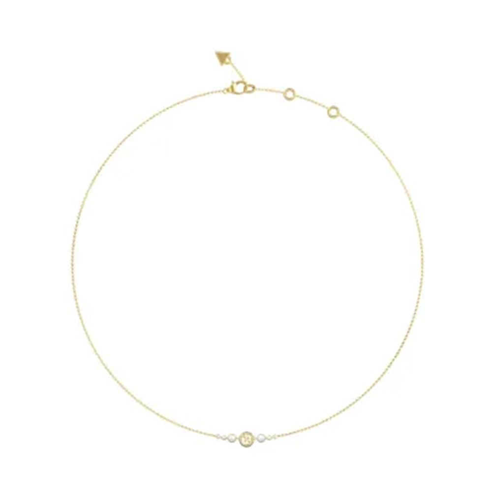 Picture of Guess Marciano Gold Stainless Steel Necklace For Women JUBN05519JWYGT/U