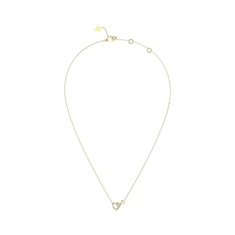 Picture of Guess Iconique Gold Heart Infinity Crystal Necklace For Women JUBN05530JWYGT/U
