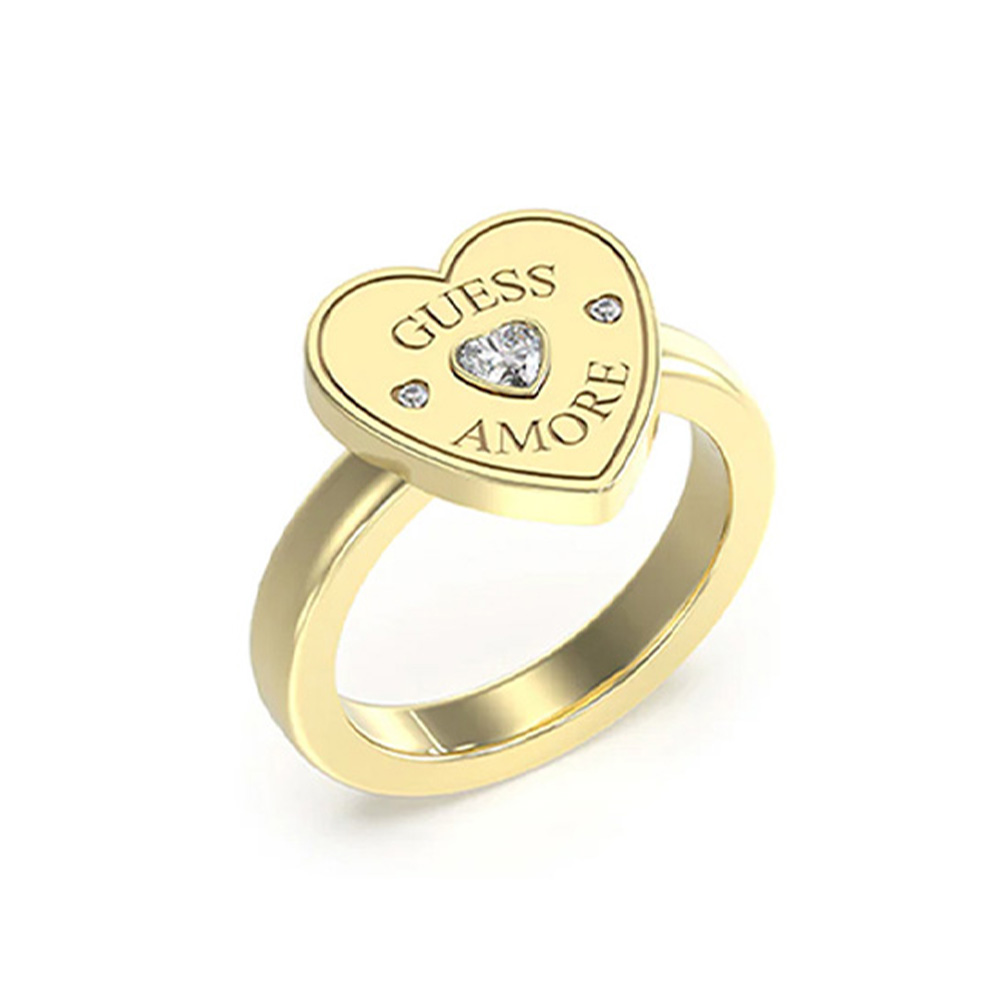 Picture of Guess Amore Gold Ring For Women JUBR05059JWYG56