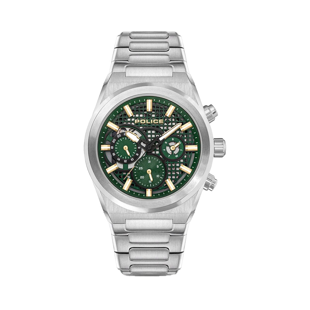 Picture of Police Eclipse Green Dial Stainless Steel Bracelet Mens Watch PEWJK2226708