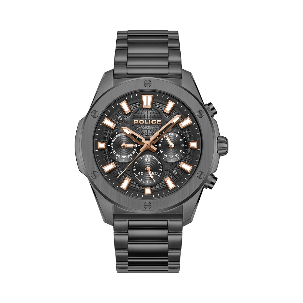 Picture of Police Moonstrike Gunmetal Black Dial Chronograph Mens Watch PEWGK0093103