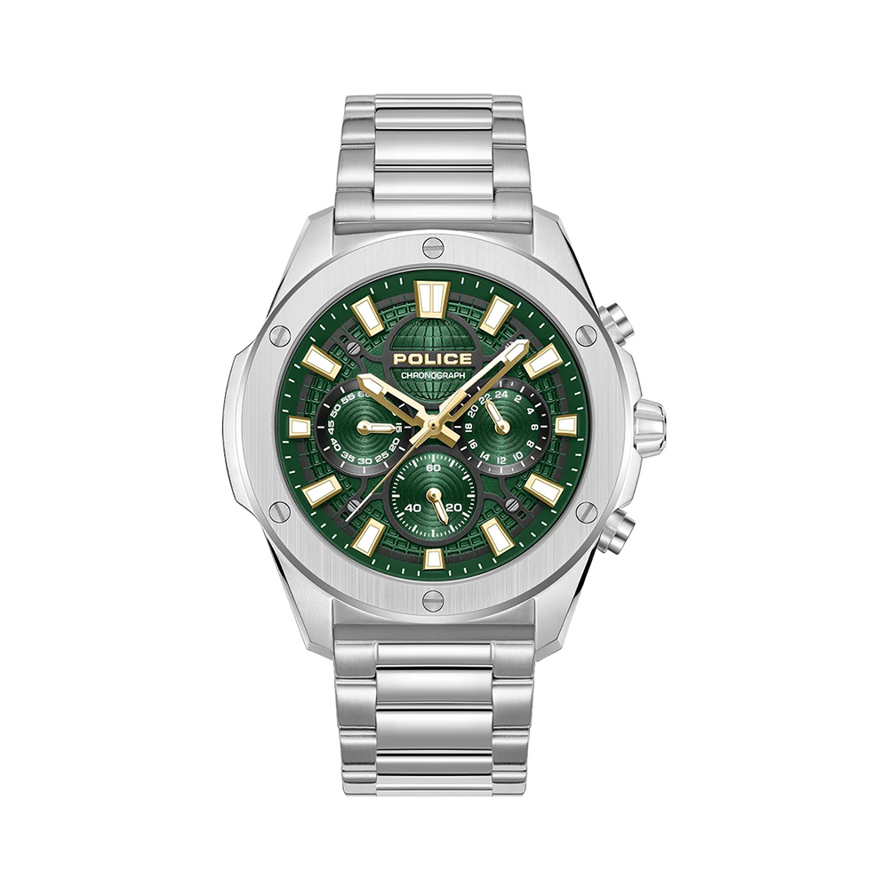Picture of Police Moonstrike Chronograph Green Dial Stainless Steel Mens Watch PEWGK0093101
