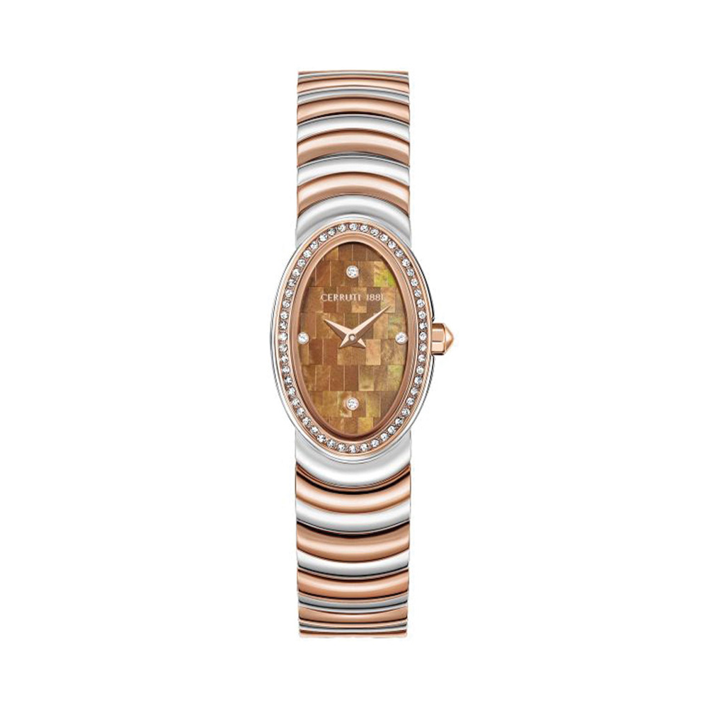 Picture of Cerruti 1881 Brown Dial Stainless Steel Watch For Women CIWLG0072510