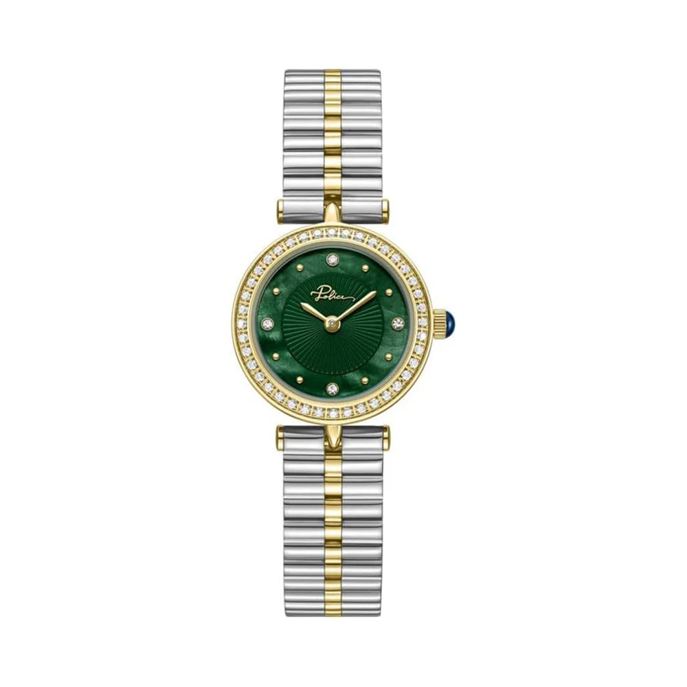 Picture of Police Pol408 Green Dial Two Tone Stainless Steel Mens Watch PEWLG2240501