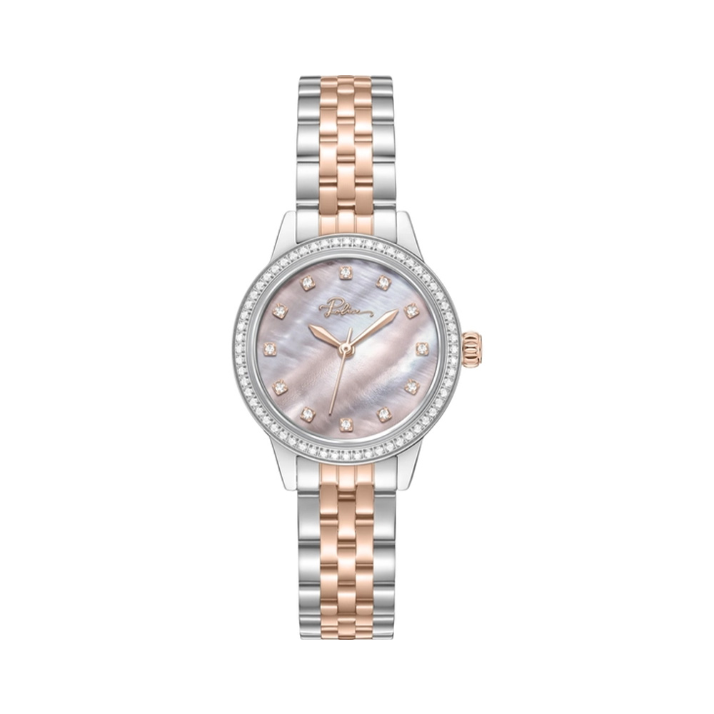 Picture of Police Pink Dial Rose Gold Metal Bracelet Womens Watch PEWLG2240802