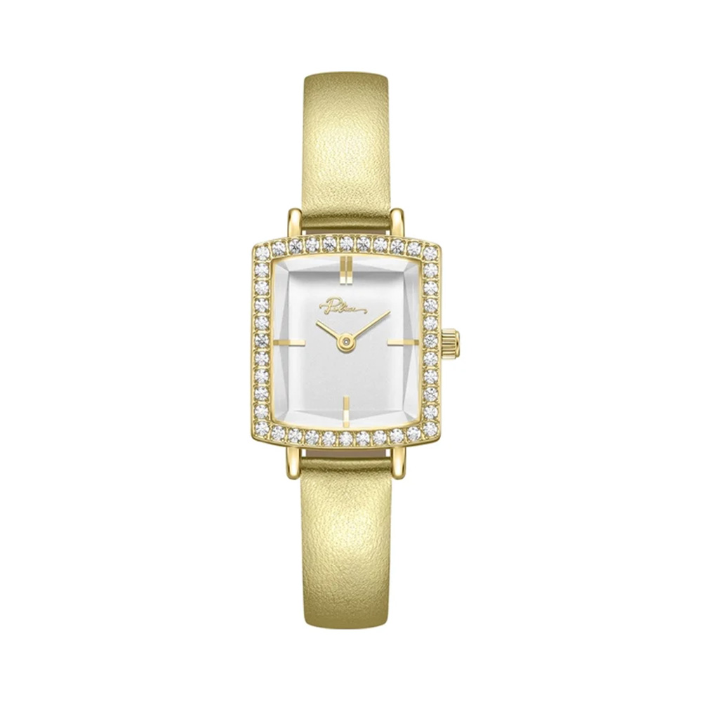 Picture of Police Pol406 White Dial Gold Leather Strap Womens Watch PEWLA2241301