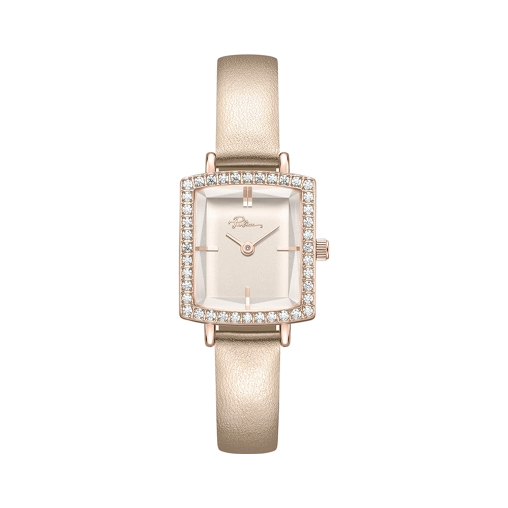 Picture of Police Light Pink Dial Rose Gold Leather Strap Womens Watch PEWLA2241302