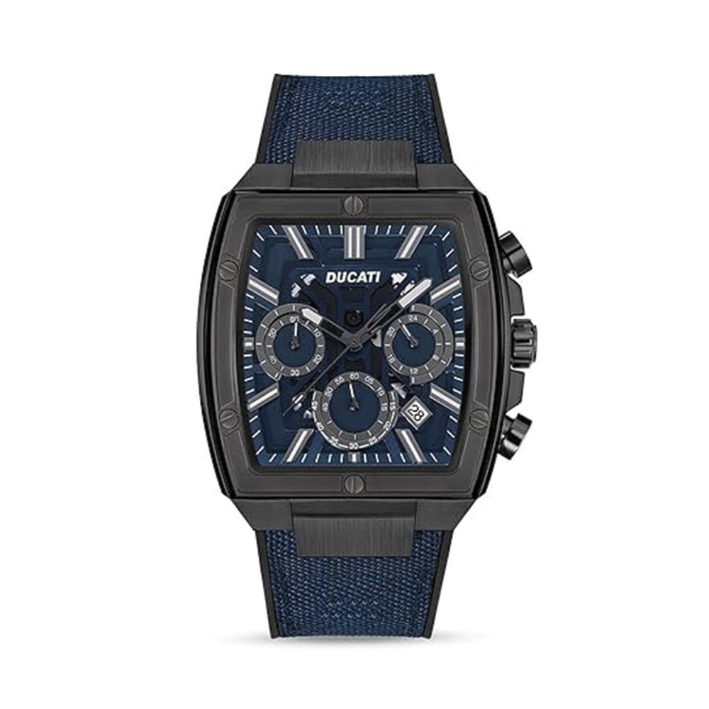 Picture of Ducati Automatic Blue Dial Leather Strap Watch For Men DTWGO0001004