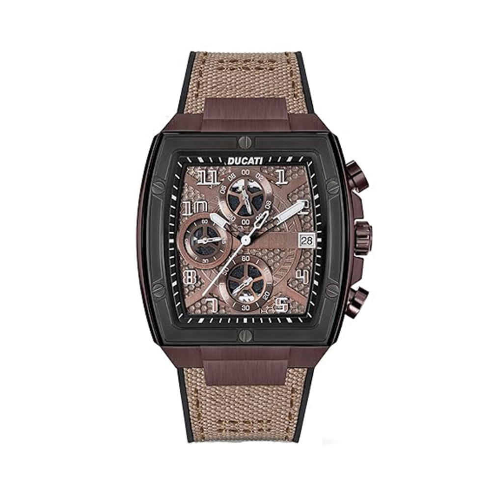 Picture of Ducati Automatic Brown Dial Leather Strap Watch For Men DTWGO0001501