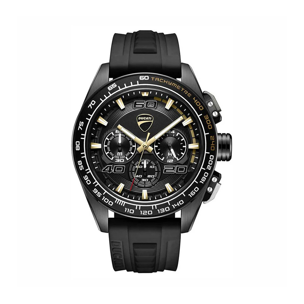 Picture of Ducati Corse Chronograph Black Dial Rubber Strap Watch For Men DTWGO0001703