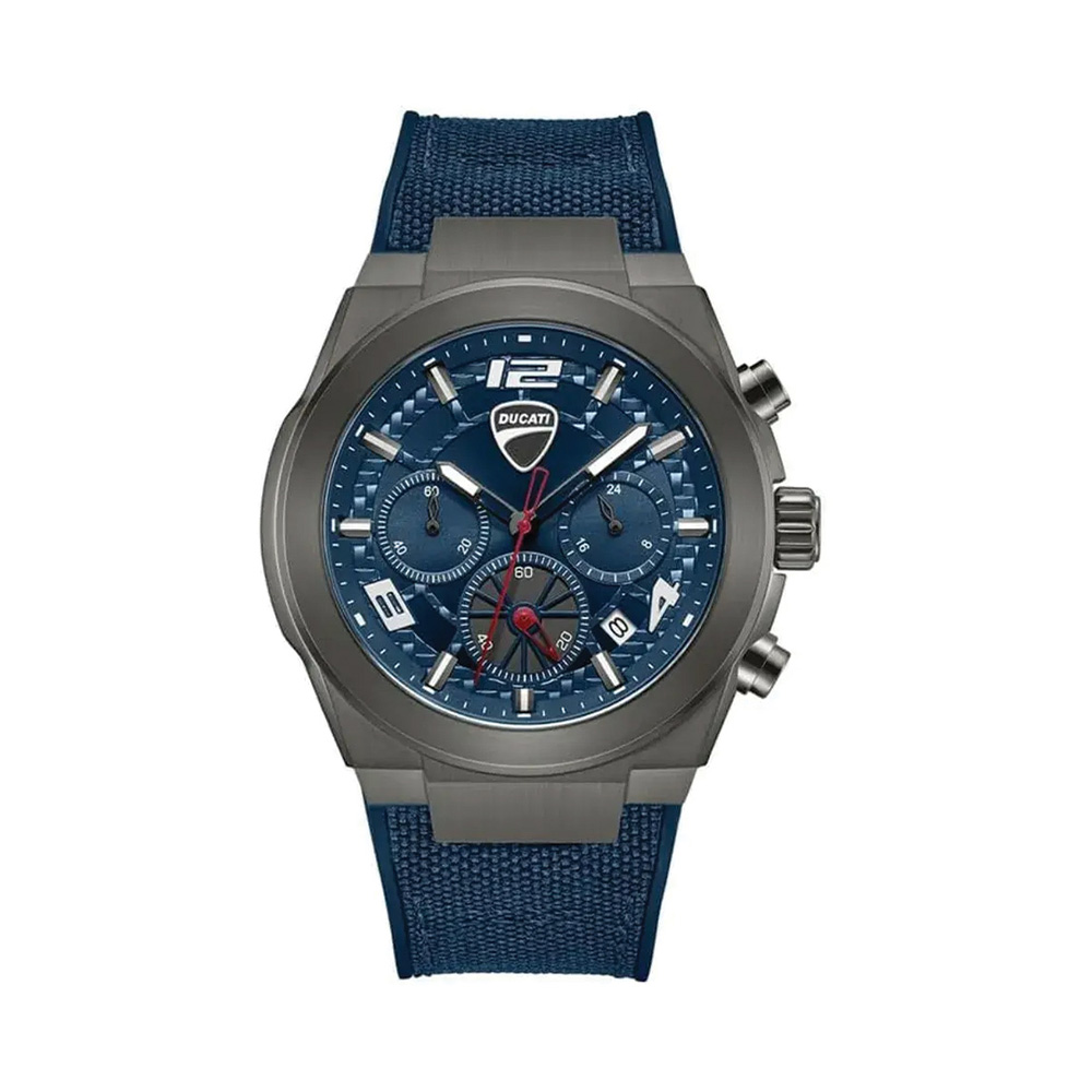 Picture of Ducati Blue Dial Silicone Nylon Strap Watch For Men DTWGC0002002