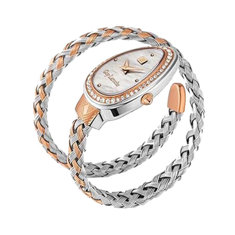 Picture of Guy Laroche Adele Quartz White Oval Dial Rose Gold Tone Watch For Women GLWLG0002404