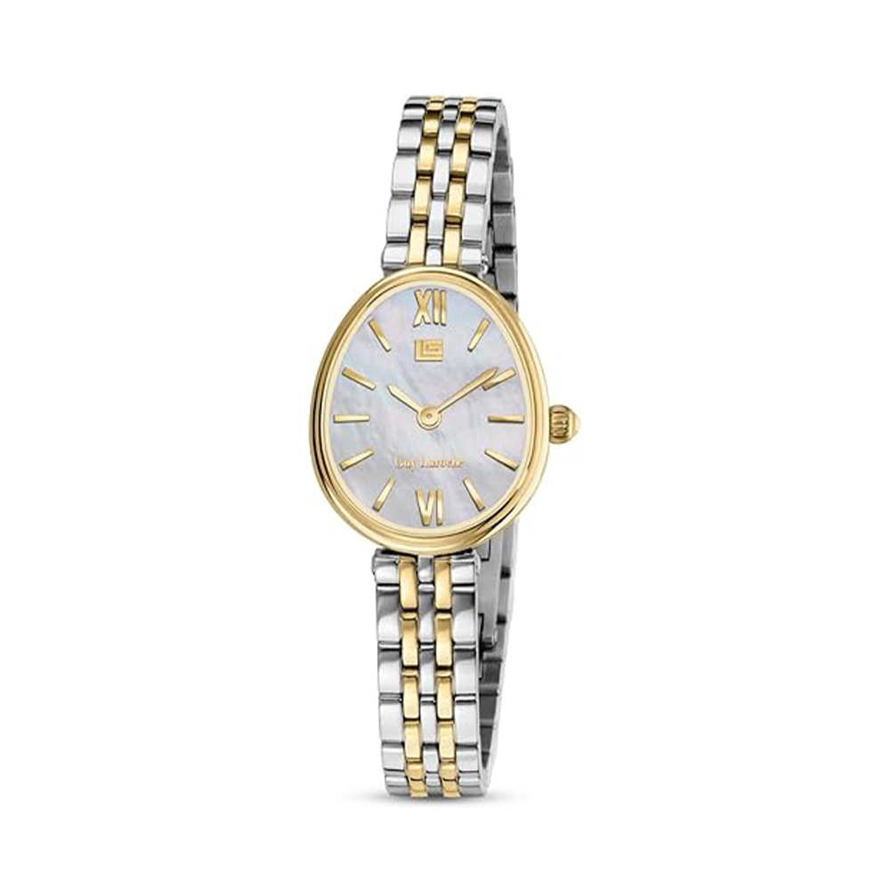 Picture of Guy Laroche Lauren Quartz White Mop Dial Two Tone Stainless Steel Watch For Women GLWLG0003903