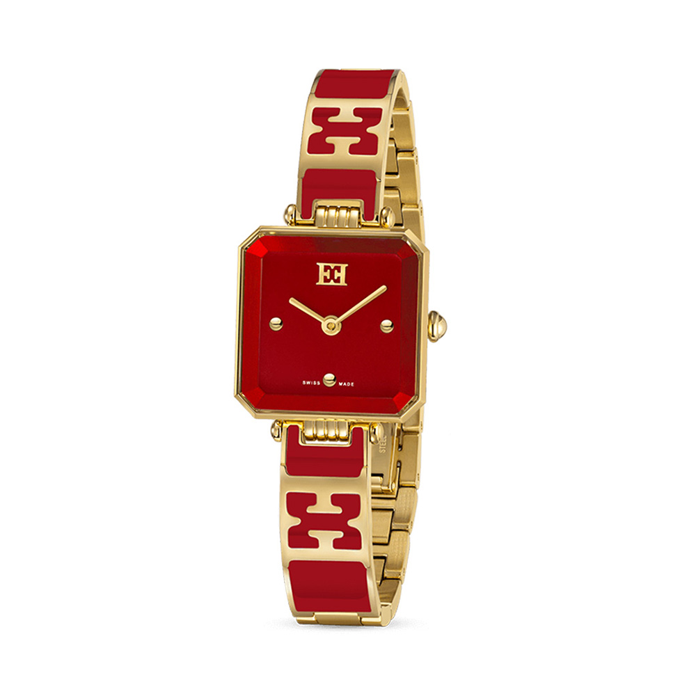Picture of Escada Ava Red Dial Enamel Bracelet Quartz Watch For Women EAWLG0000108