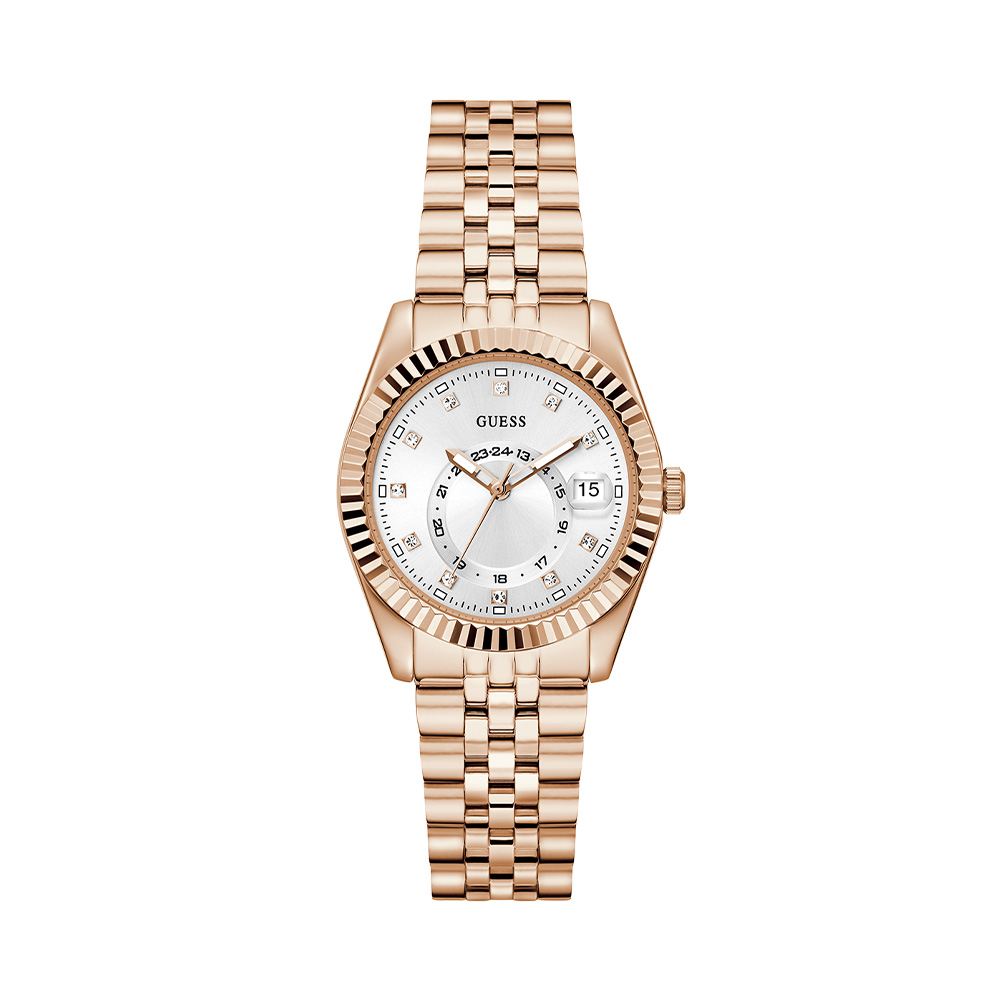 Picture of Guess Ladies Jada Rose Gold Tone Multi Function Date Watch GW0936L4