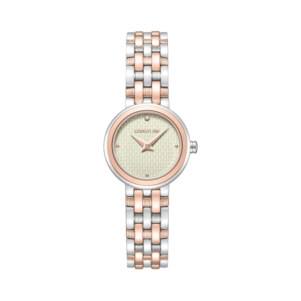 Picture of Cerruti 1881 Lusia Rose Gold Silver Dual Tone Bracelet Women'S Watch CIWLG0095704