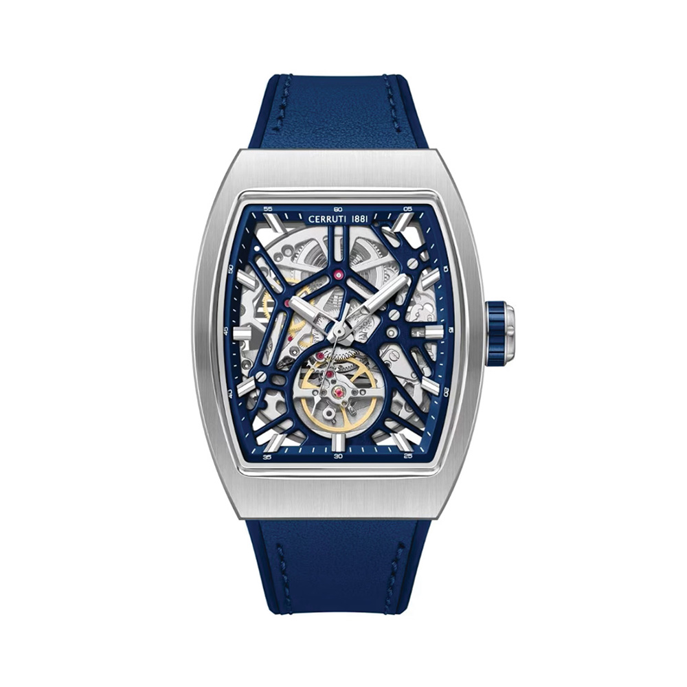 Picture of Cerruti 1881 Calliano Blue Dial Silicone Strap Men'S Watch CIWGE0095802