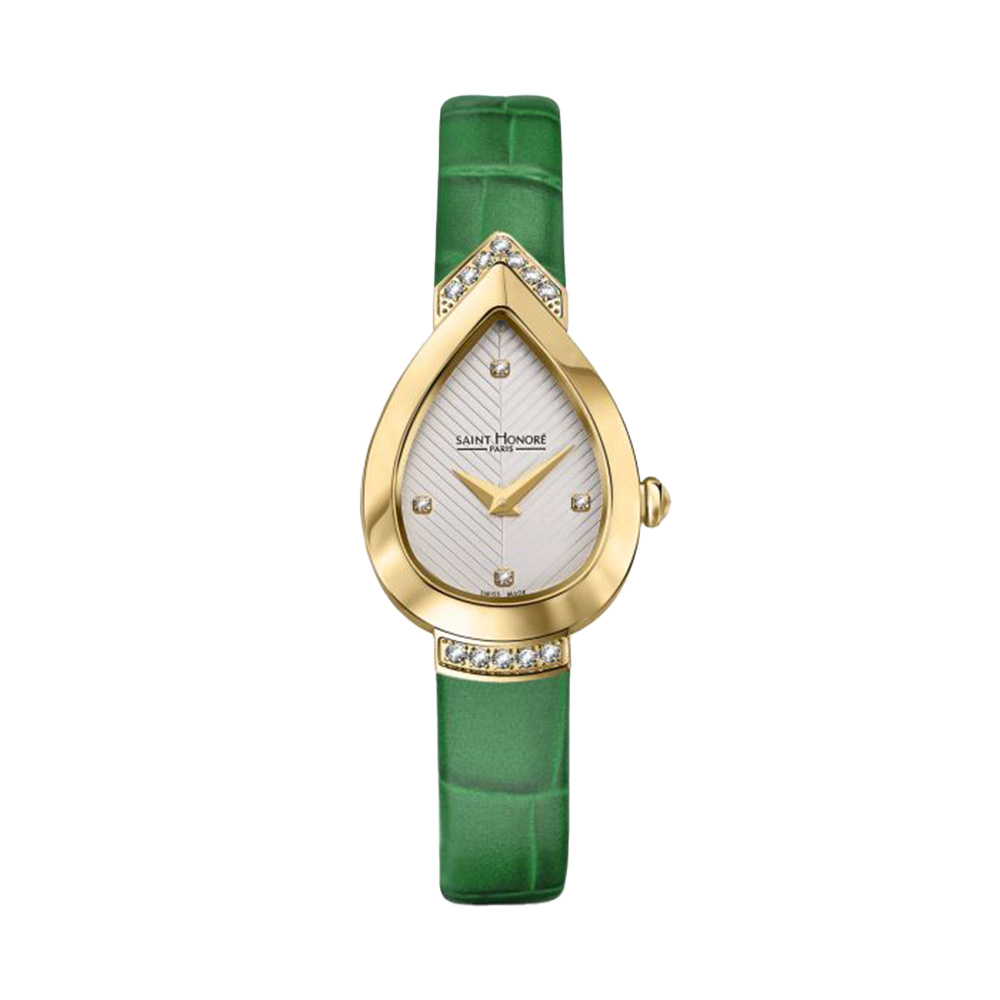 Picture of Saint Honore White Dial Leather Strap Watch For Women Pp709002 3B4DT