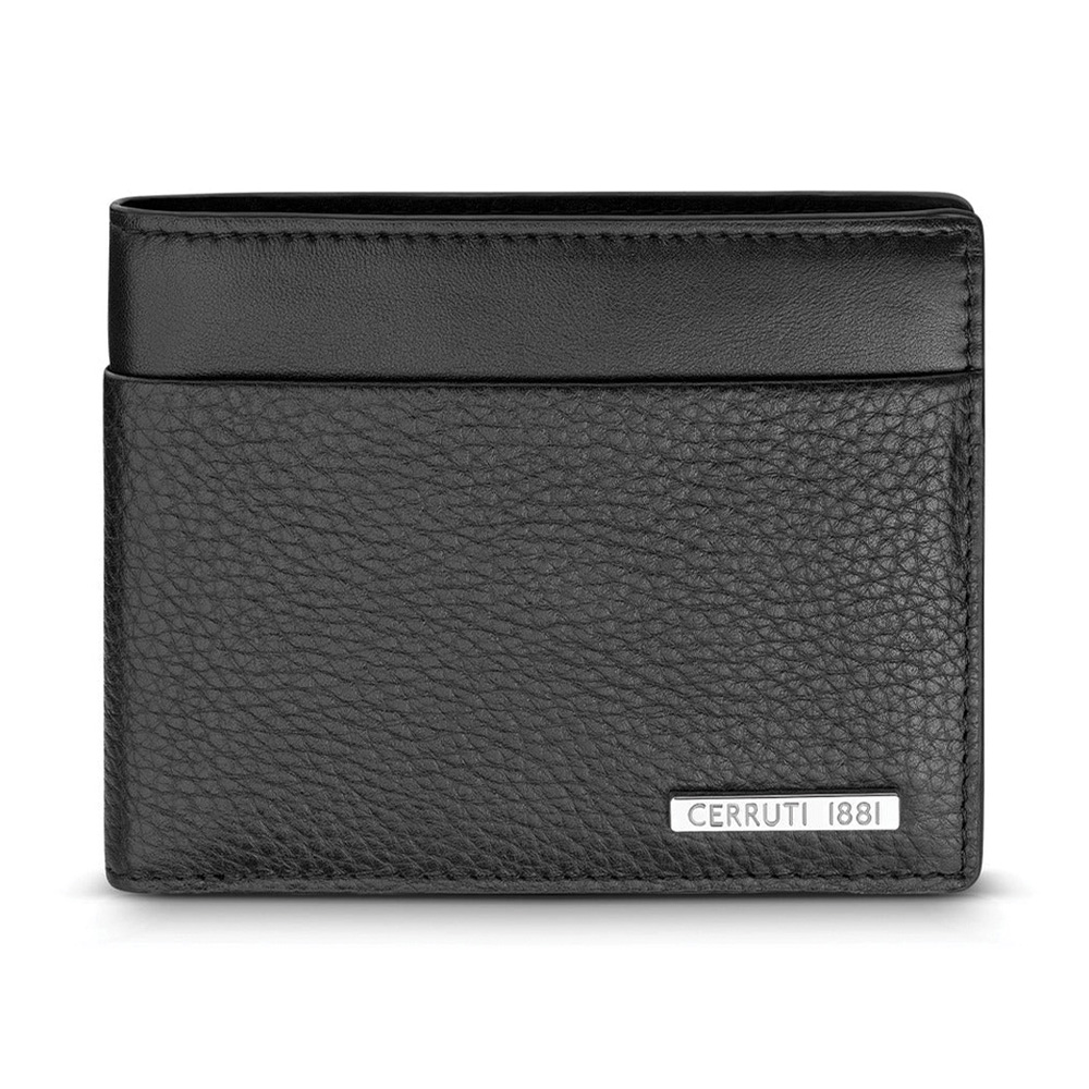 Picture of Cerruti 1881 Cannes Black Genuine Leather Bifold Mens Wallet CEPU06856M BLK