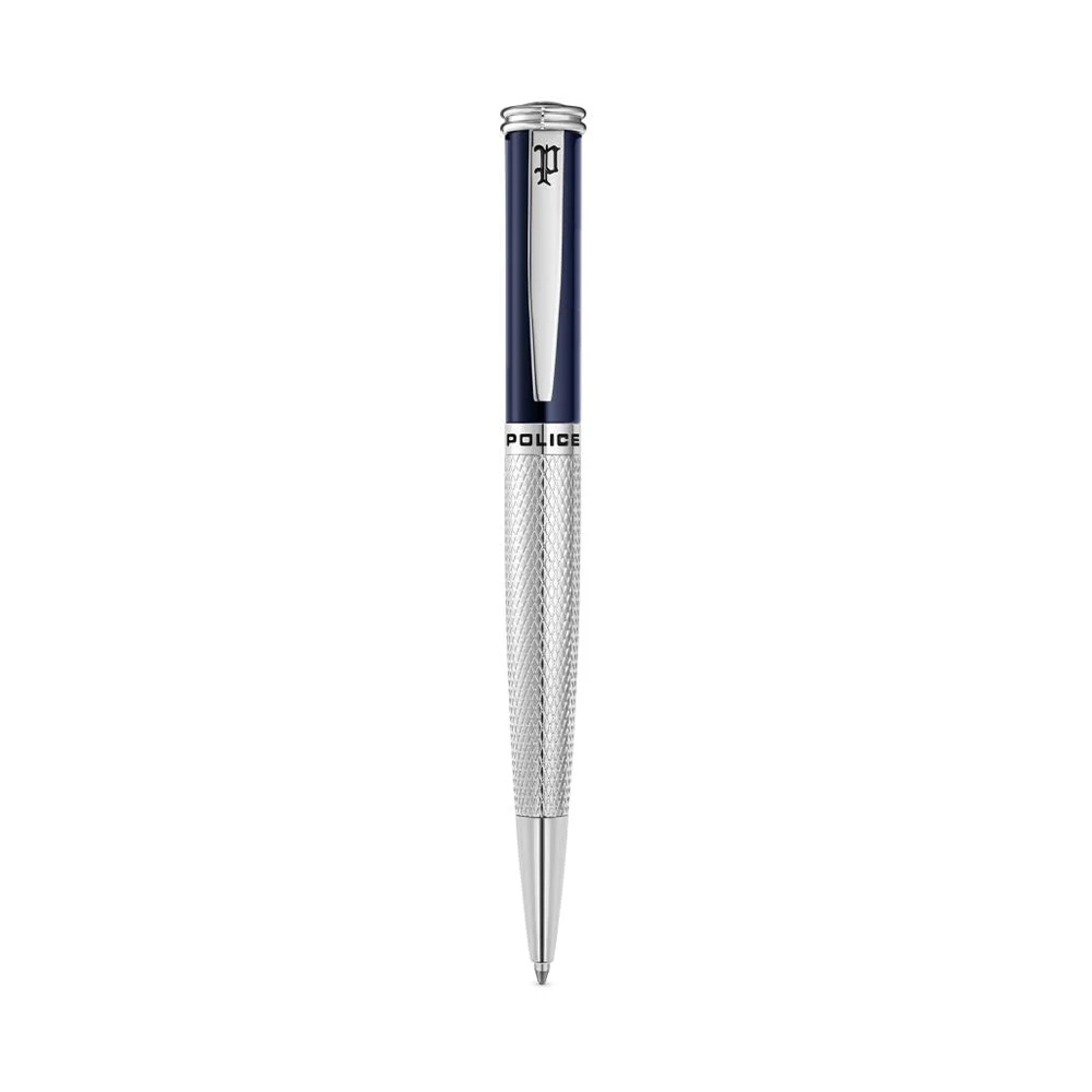 Picture of Police Gridgate Blue Silver Premium Pen For Men PERGR0002502