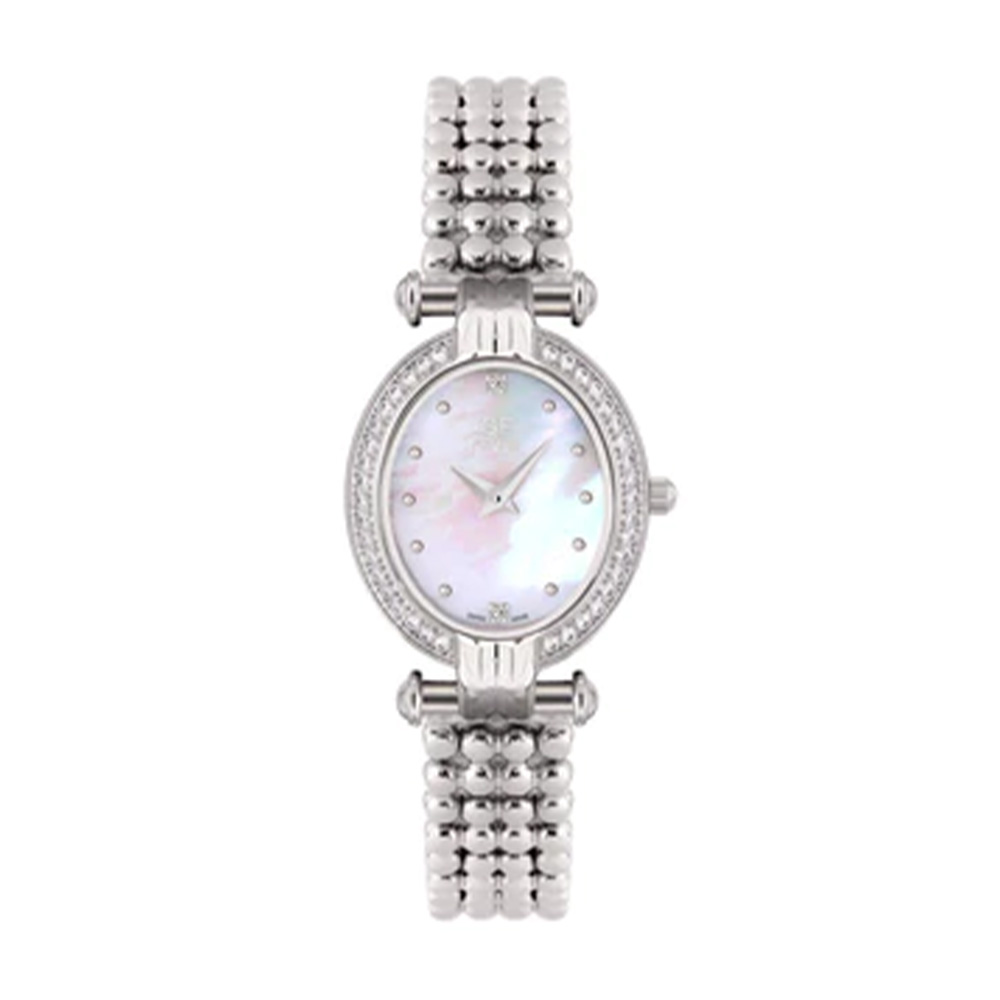 Picture of GF Ferre Women's White Dial Stainless Steel Zircon Watch GFSS2002LZ