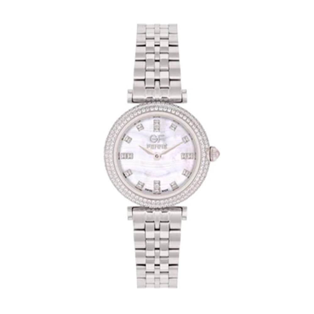 Picture of GF Ferre Women's Mother of Pearl Dial Stainless Steel Zircon Watch GFSS8101LZ