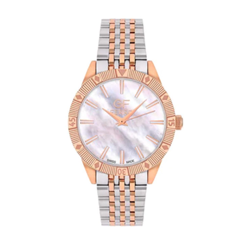Picture of GF Ferre Men's White Dial Two-Tone Rose Gold Watch GFTR8104G