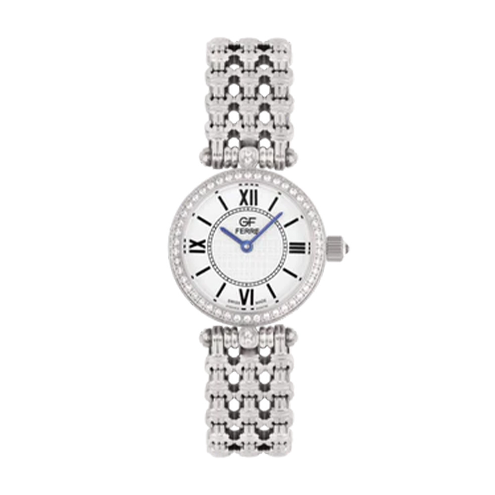 Picture of GF Ferre Women's White Dial Stainless Steel Zircon Watch GFSS958LZ