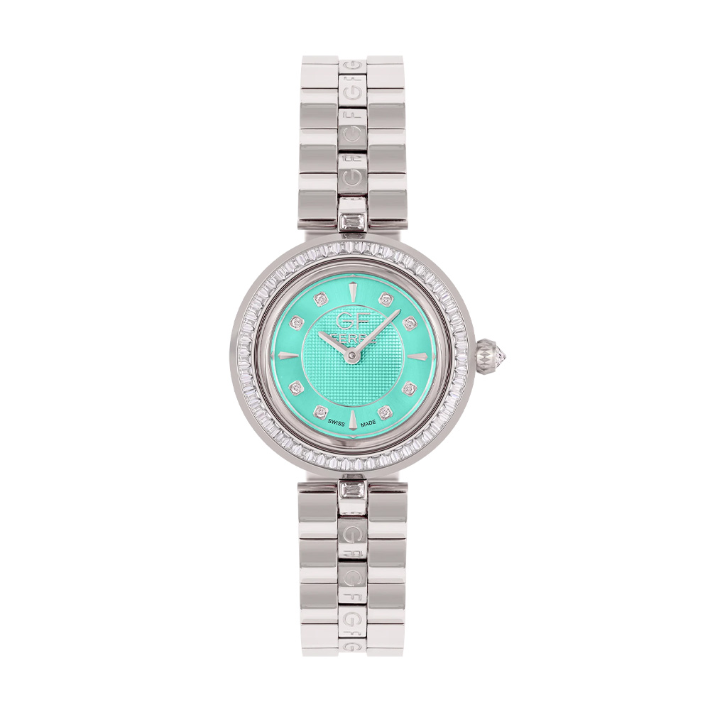 Picture of GF Ferre Women's Tiffany Dial Stainless Steel Zircon Watch GFSSTF170046LZ