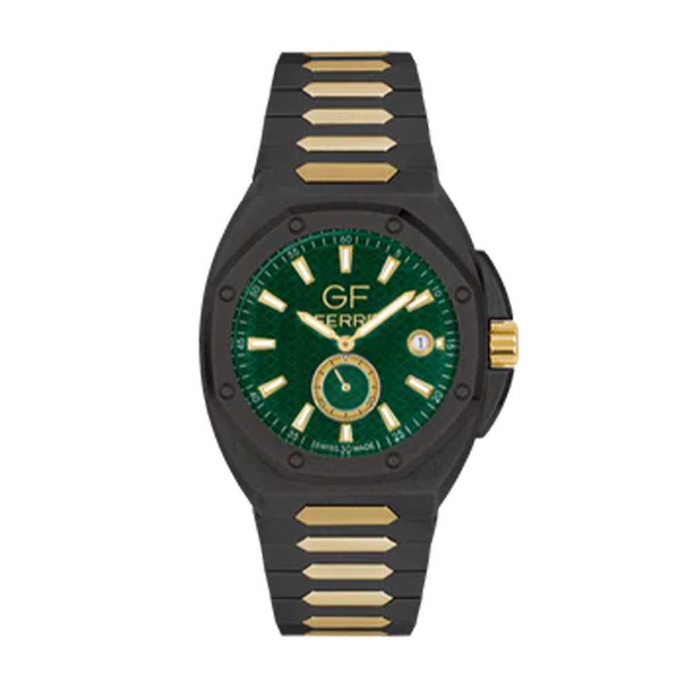 Picture of GF Ferre Men's Green Dial Gunmetal Stainless Steel Watch GFSBG170053G