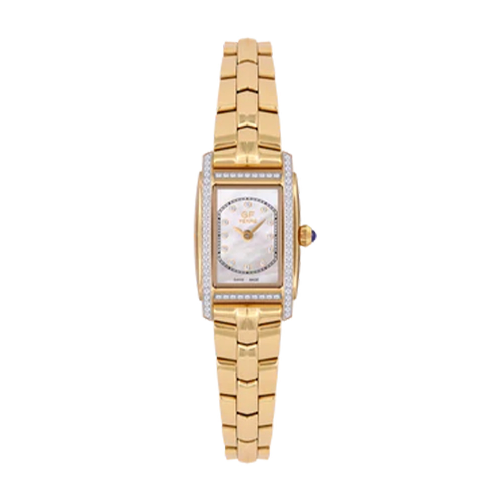 Picture of GF Ferre Women's Mother of Pearl Dial Gold Plated Zircon Watch GFGP170089LZ
