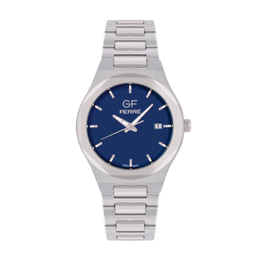 Picture of GF Ferre Men's Blue Dial Stainless Steel Watch GFSSBU3229G