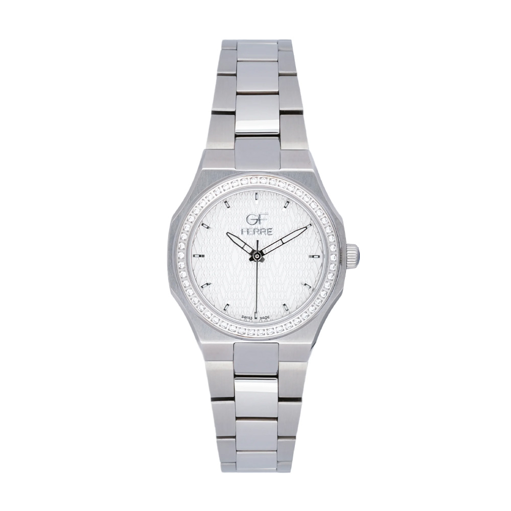 Picture of GF Ferre Women's White Dial Stainless Steel Zircon Watch GFSSW6015L